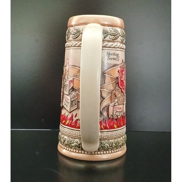 Stroh's Fire Brewed Beer Heritage Series 7 Beer Mug Ceramic Collectable 24 Ounce - Picture 2 of 6